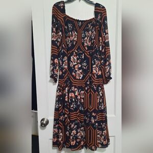 Midi dress by Evie, Size Large, NWOT
